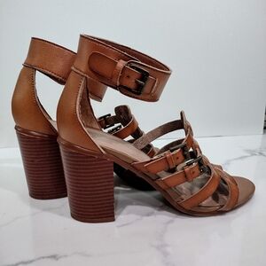 Mossimo Supply Co. "Tinka" Vegan Leather Huarache Gladiator Open Toe Heels
